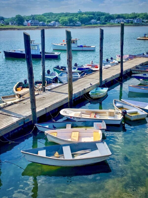 Dinghys at Dock, Cape Porpoise, Maine